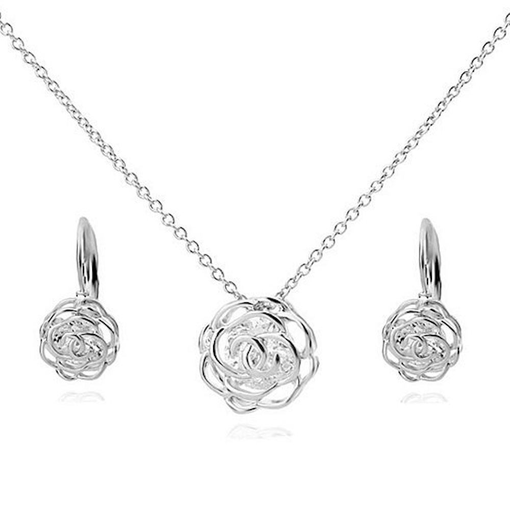 18K Pendant And Chain With 2ct CZ Bonus Free Earrings Header Image